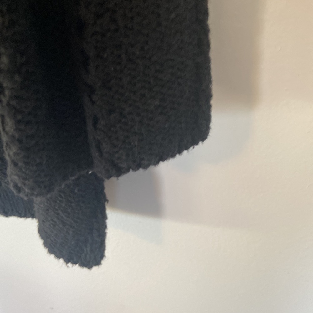 Willow Vintage Black knit cardigan with unique button closure SZ M EUC - Picture 8 of 10